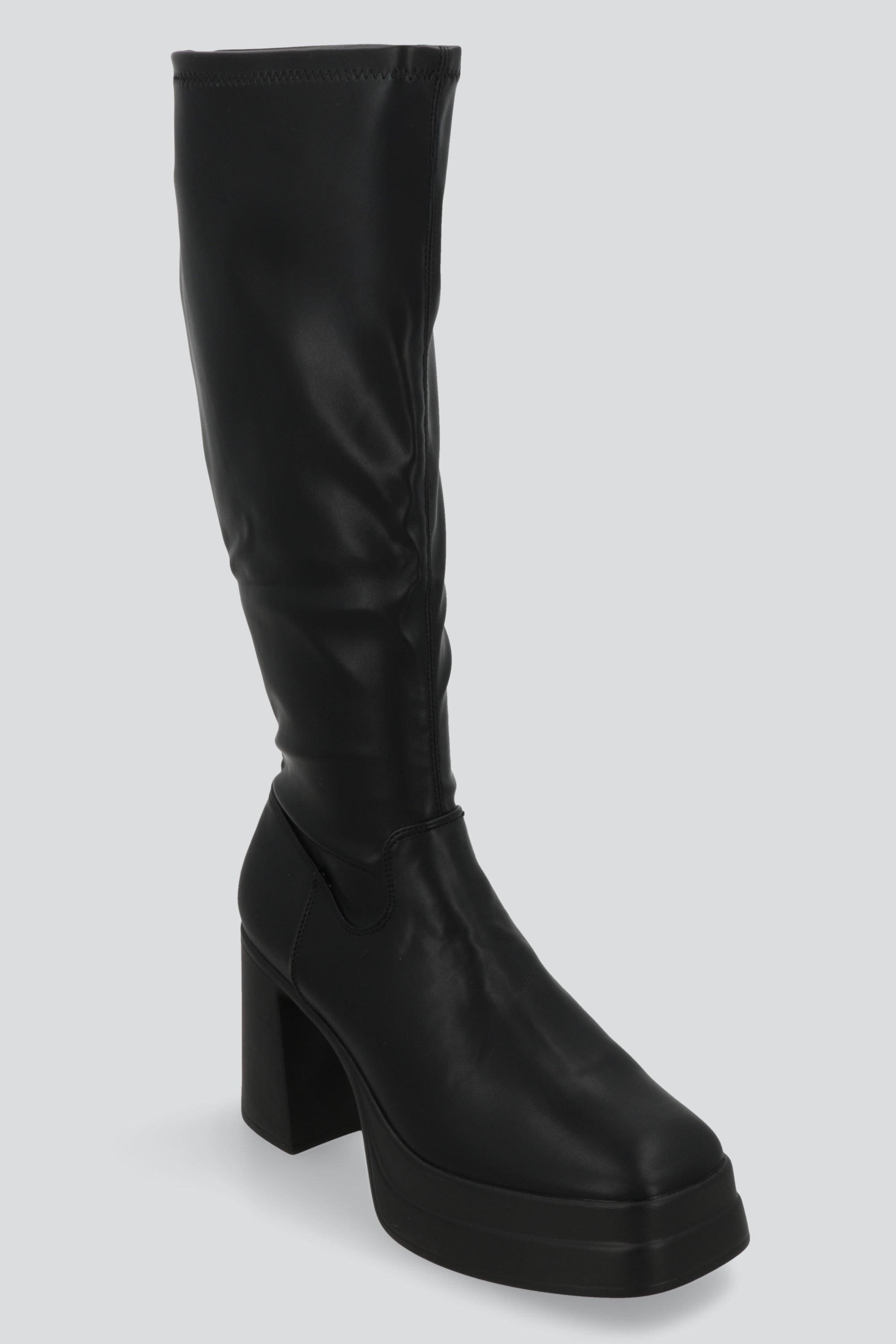 Botas largas doble plataforma NEGRO