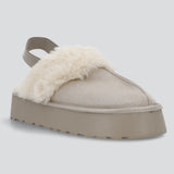 Pantufla peluche plataforma