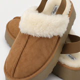 Pantufla peluche plataforma