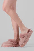 Pantuflas Sherpa Peluche Plataforma