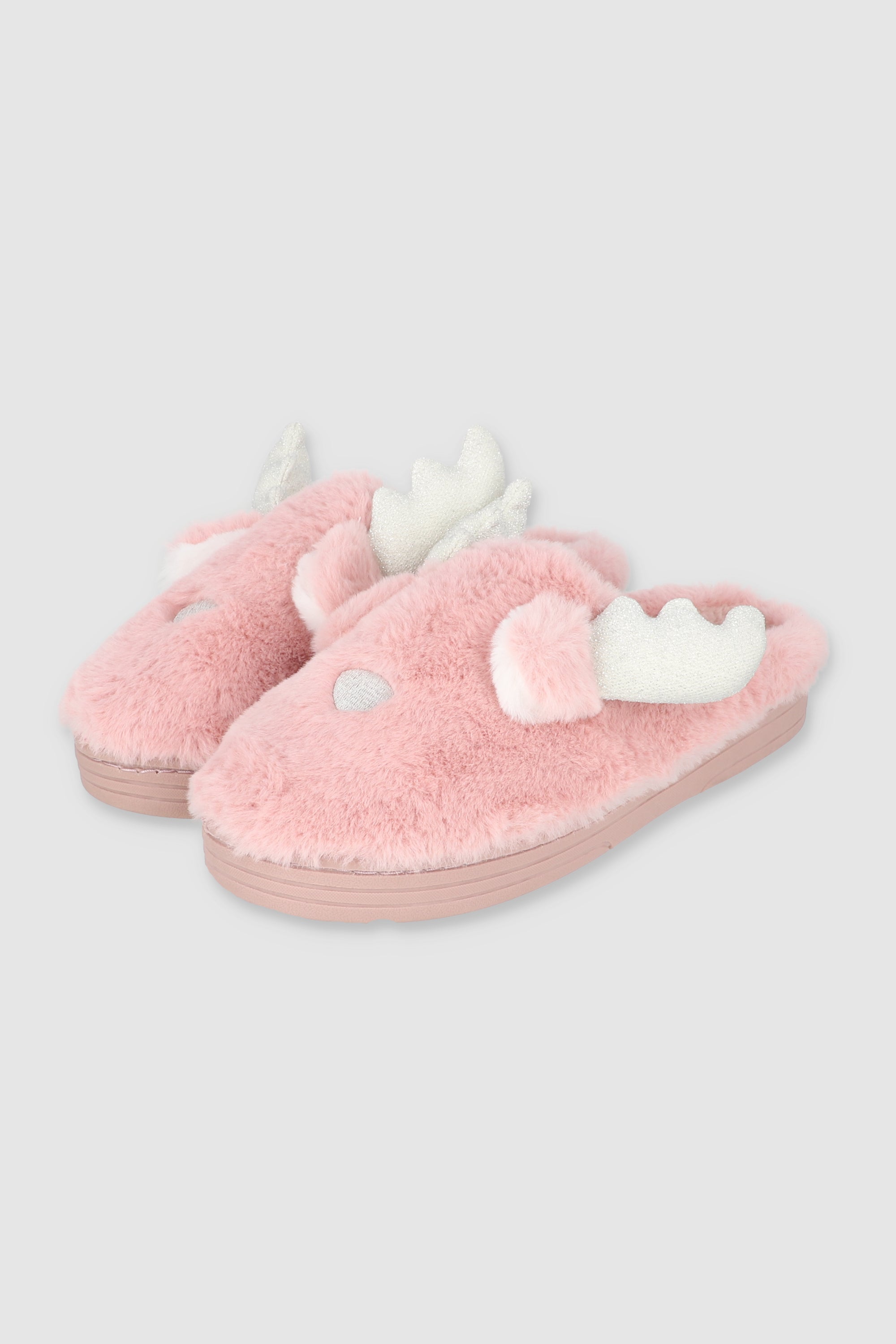 Pantuflas reno peluche PALO DE ROSA