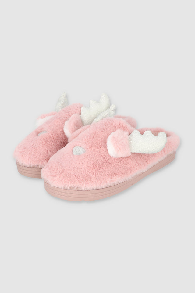 Pantuflas reno peluche