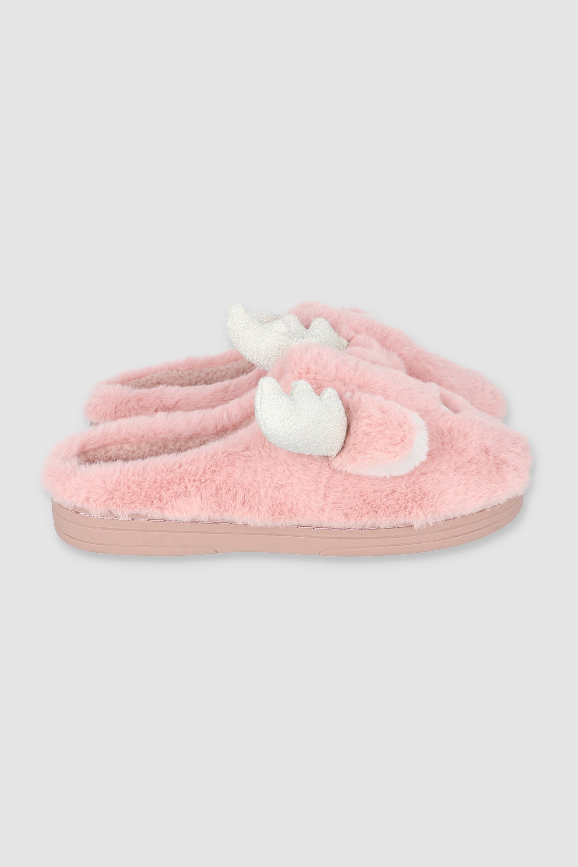 Pantuflas reno peluche PALO DE ROSA