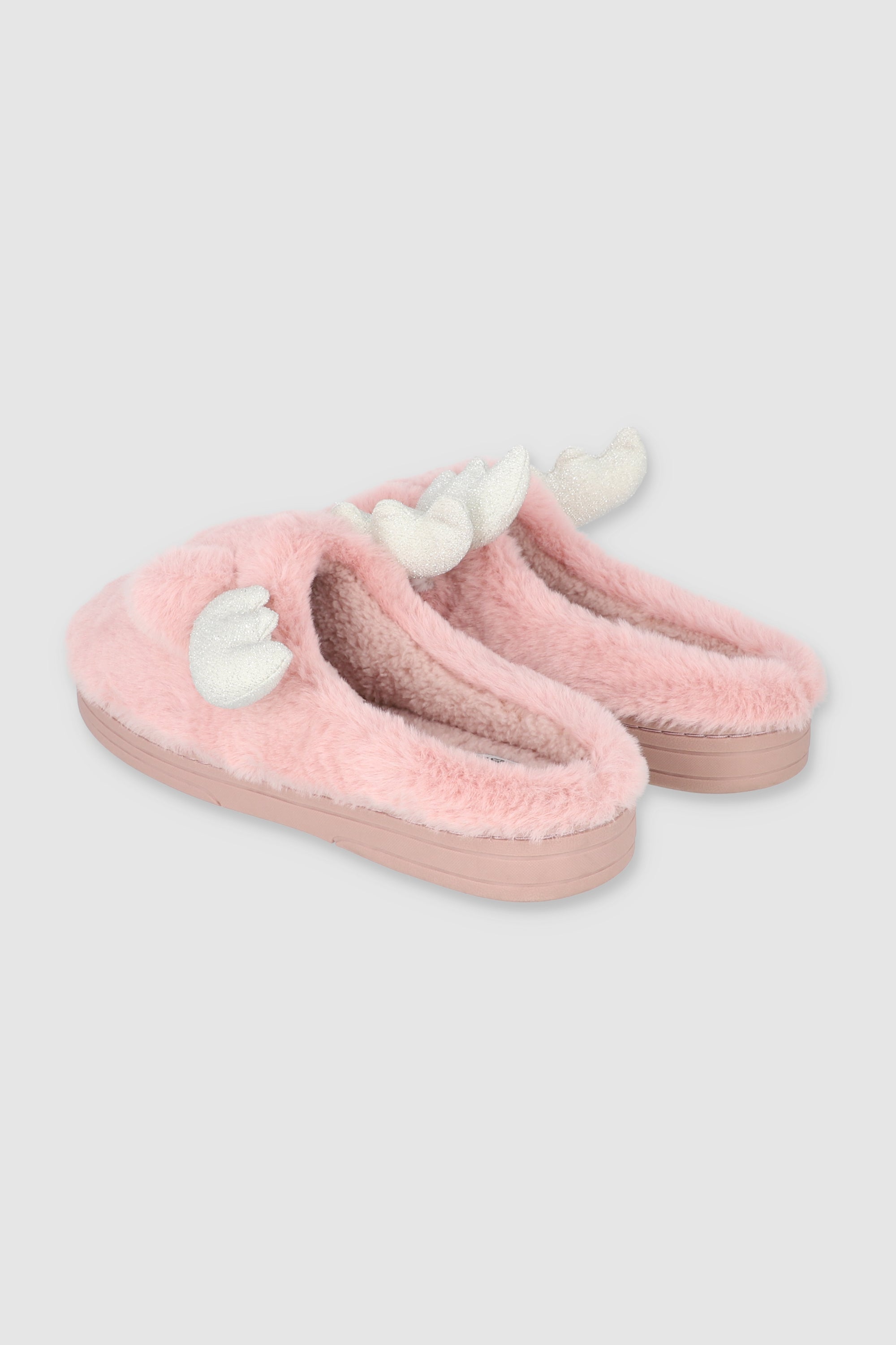 Pantuflas reno peluche PALO DE ROSA