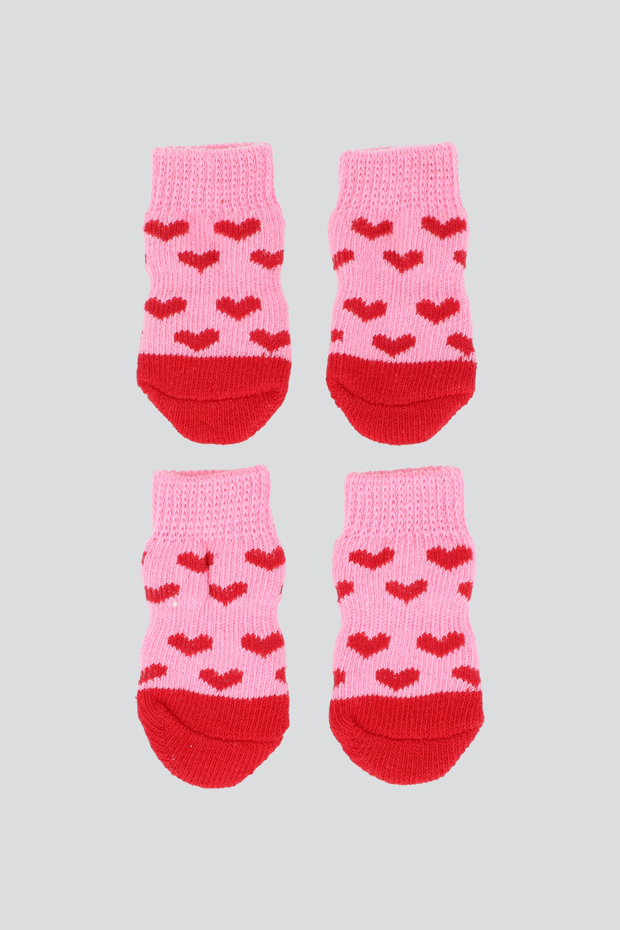 Calcetines mascota huellas antideslizantes ROSA