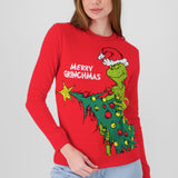 Suéter navideño Grinch árbol
