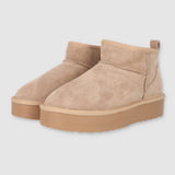 Bota invierno lisa forro peluche