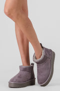 Bota invierno lisa forro peluche
