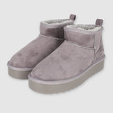 Bota invierno lisa forro peluche