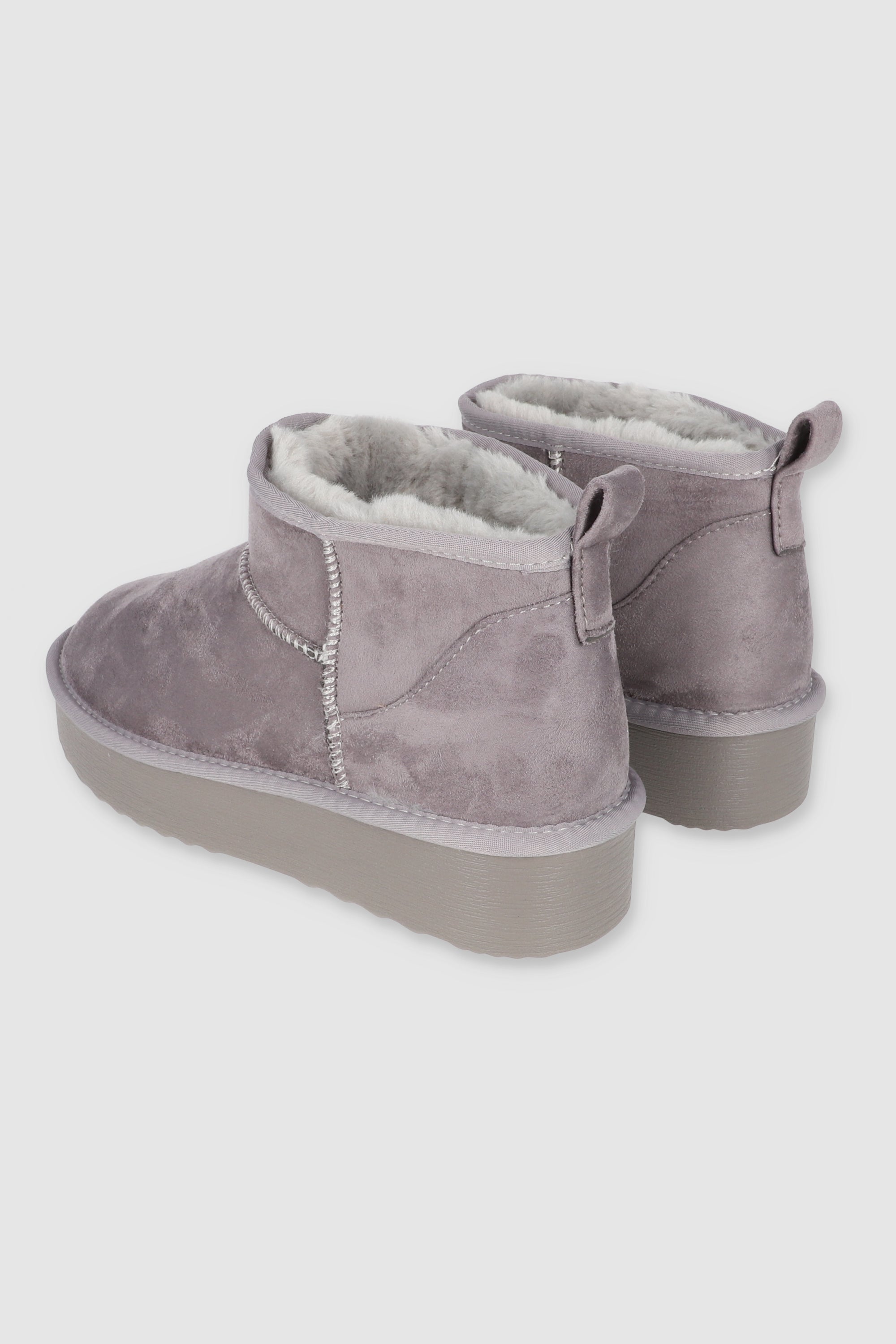 Botas Lisas Forro Peluche GRIS