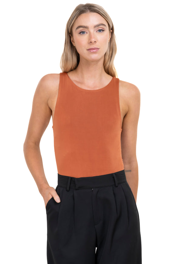 Bodysuit seamless cuello redondo