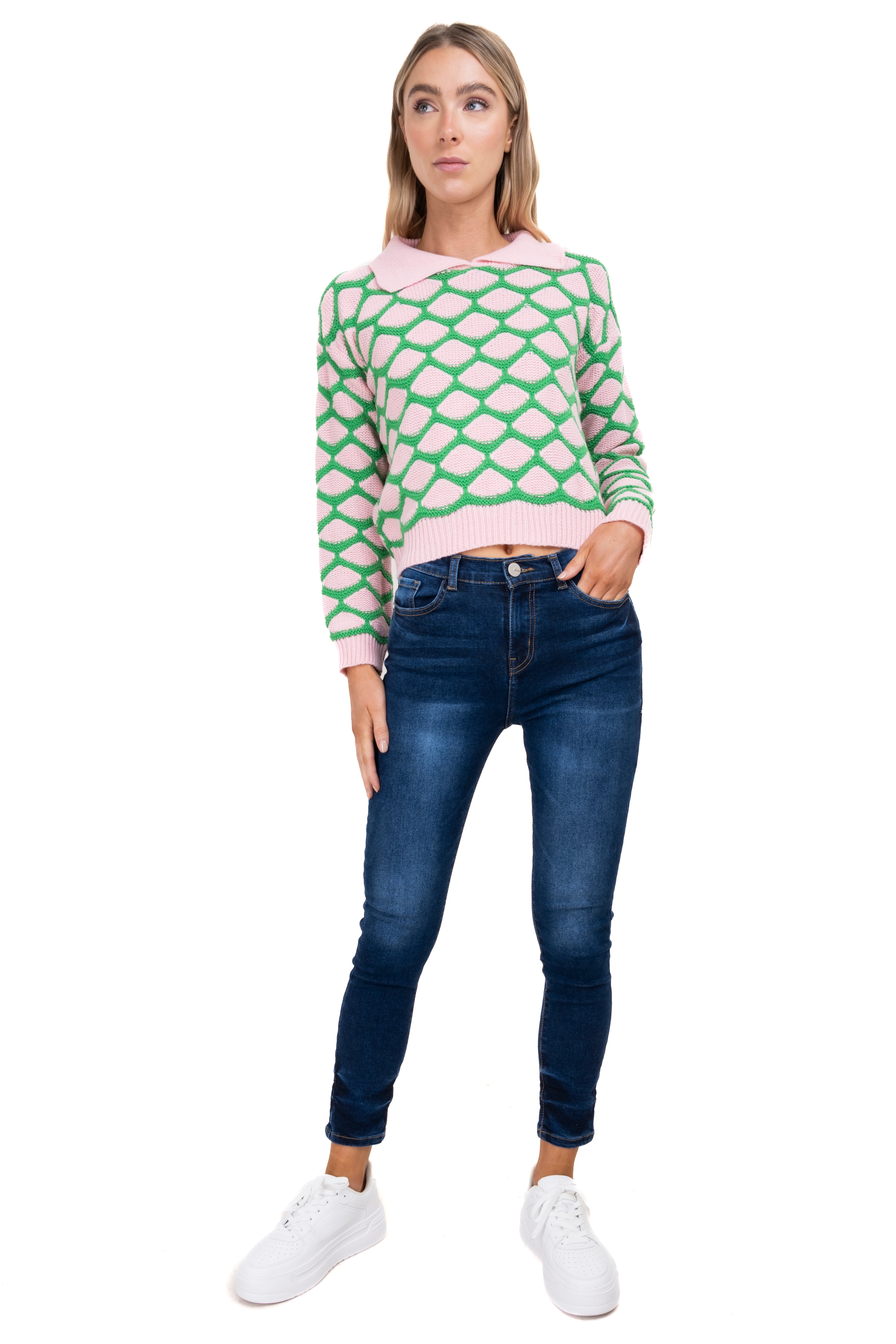 Jeans skinny con detalle en tobillo DARK WASH