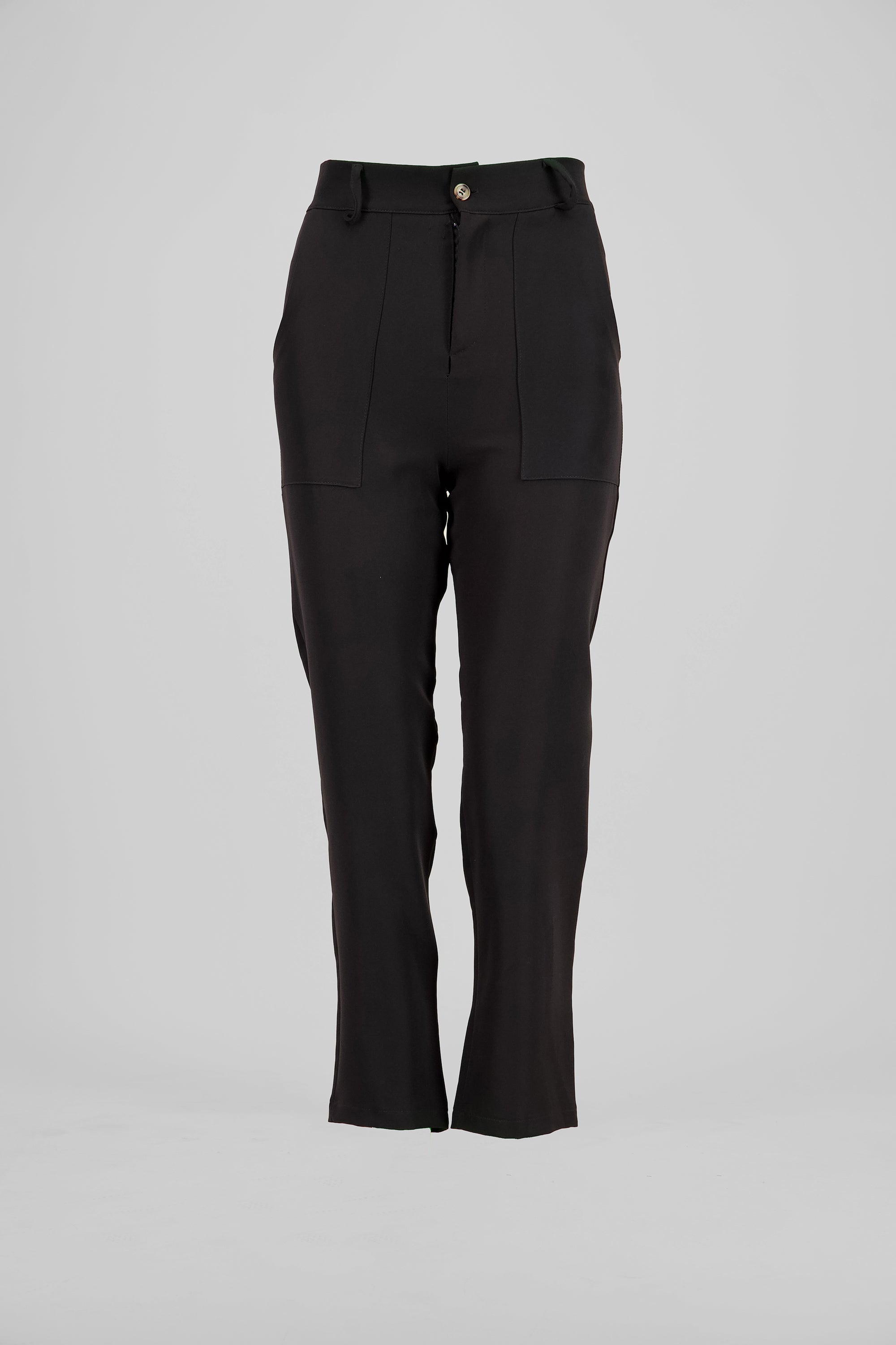 Pantalón Cintura Alta Bolsas