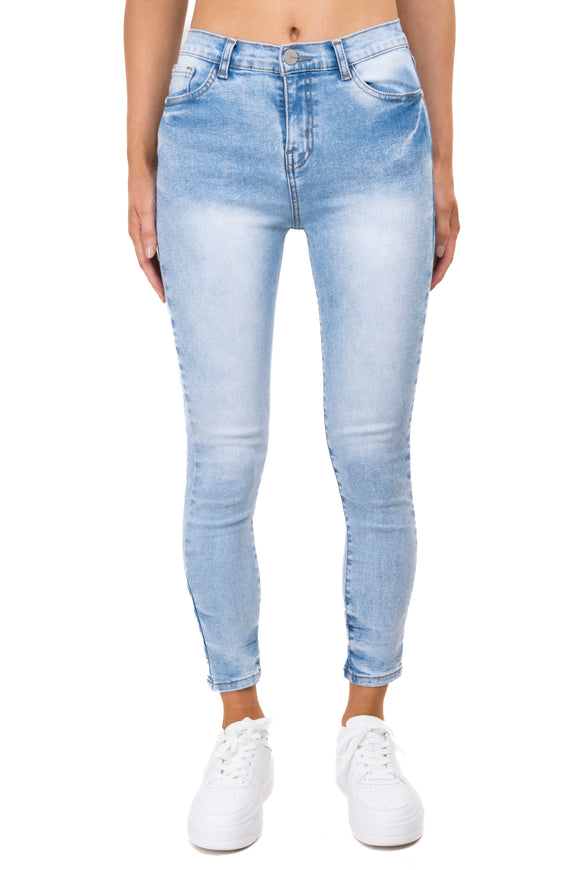 Jeans skinny cintura media