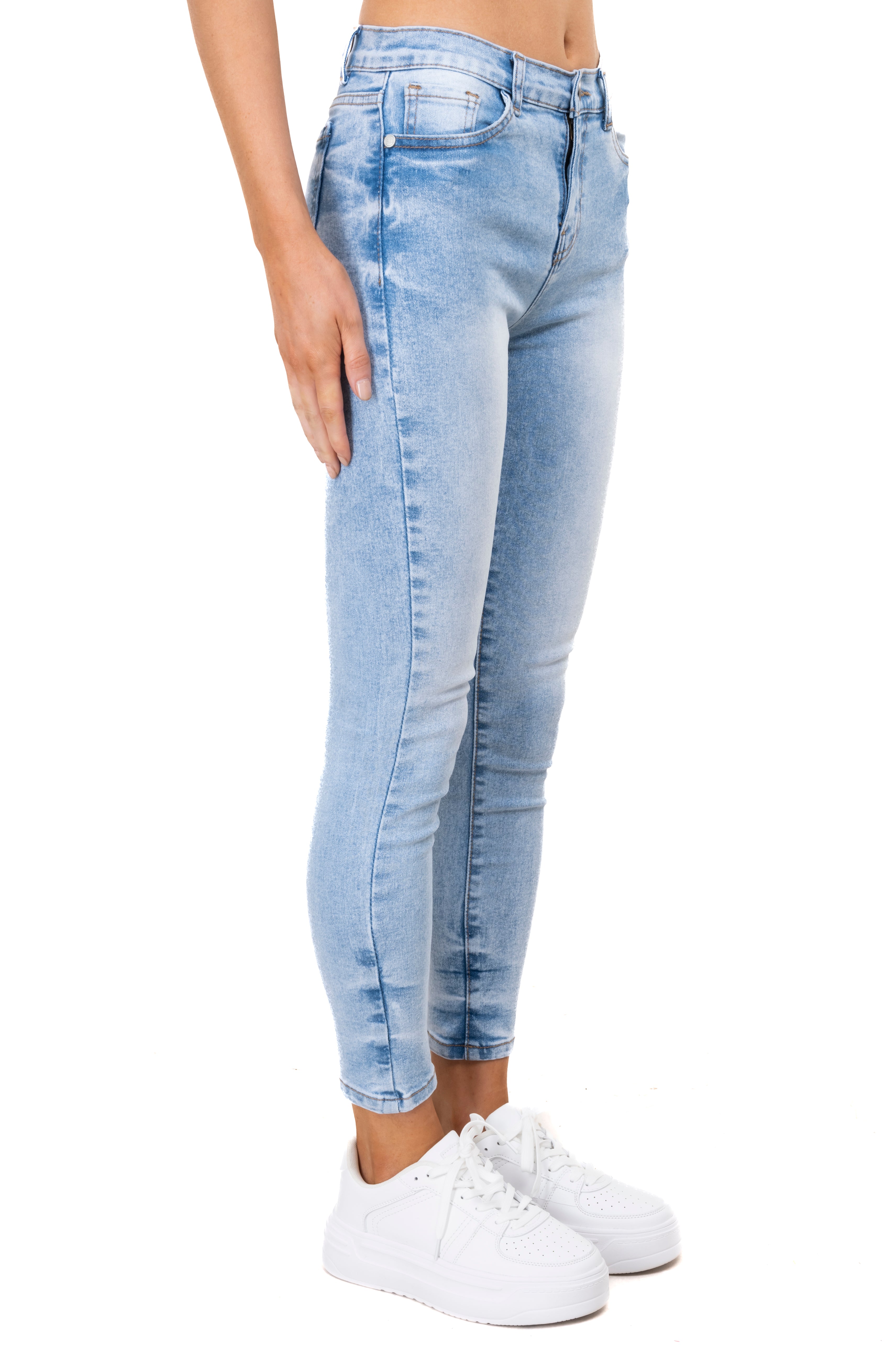 Jeans skinny cintura media ACID LIGHT