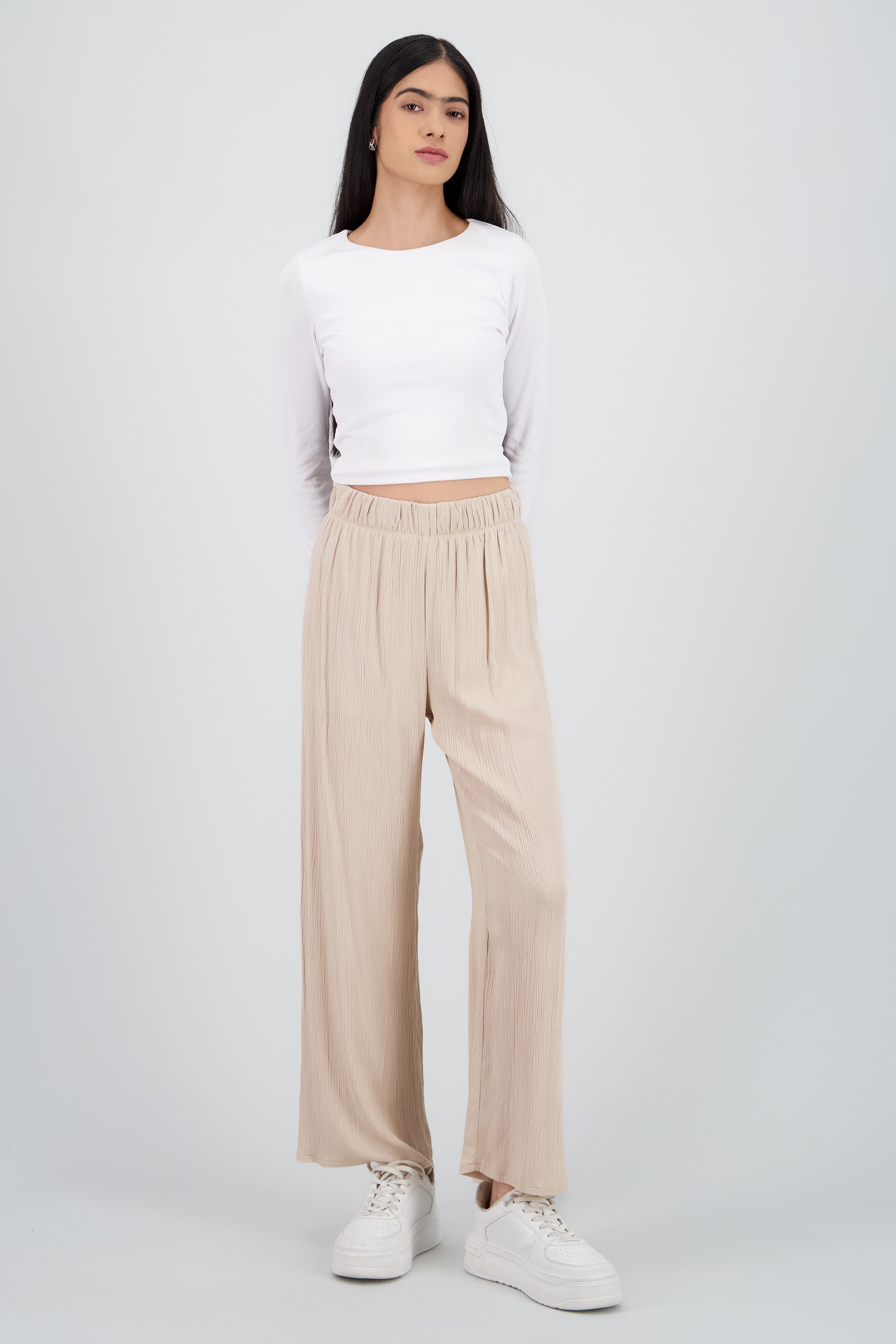 Pantalón Wide Leg Cintura Elástico ARENA