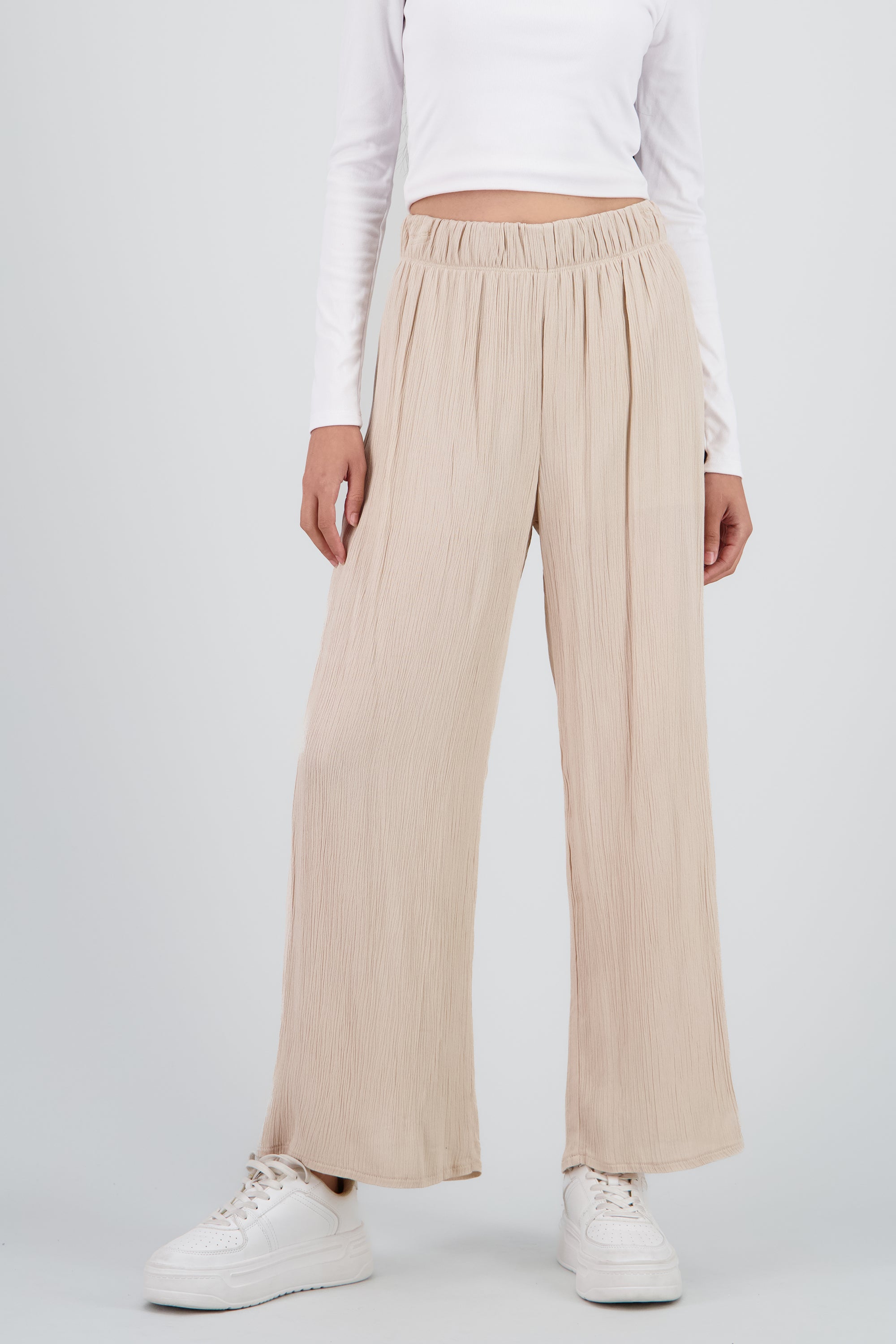 Pantalón Wide Leg Cintura Elástico ARENA