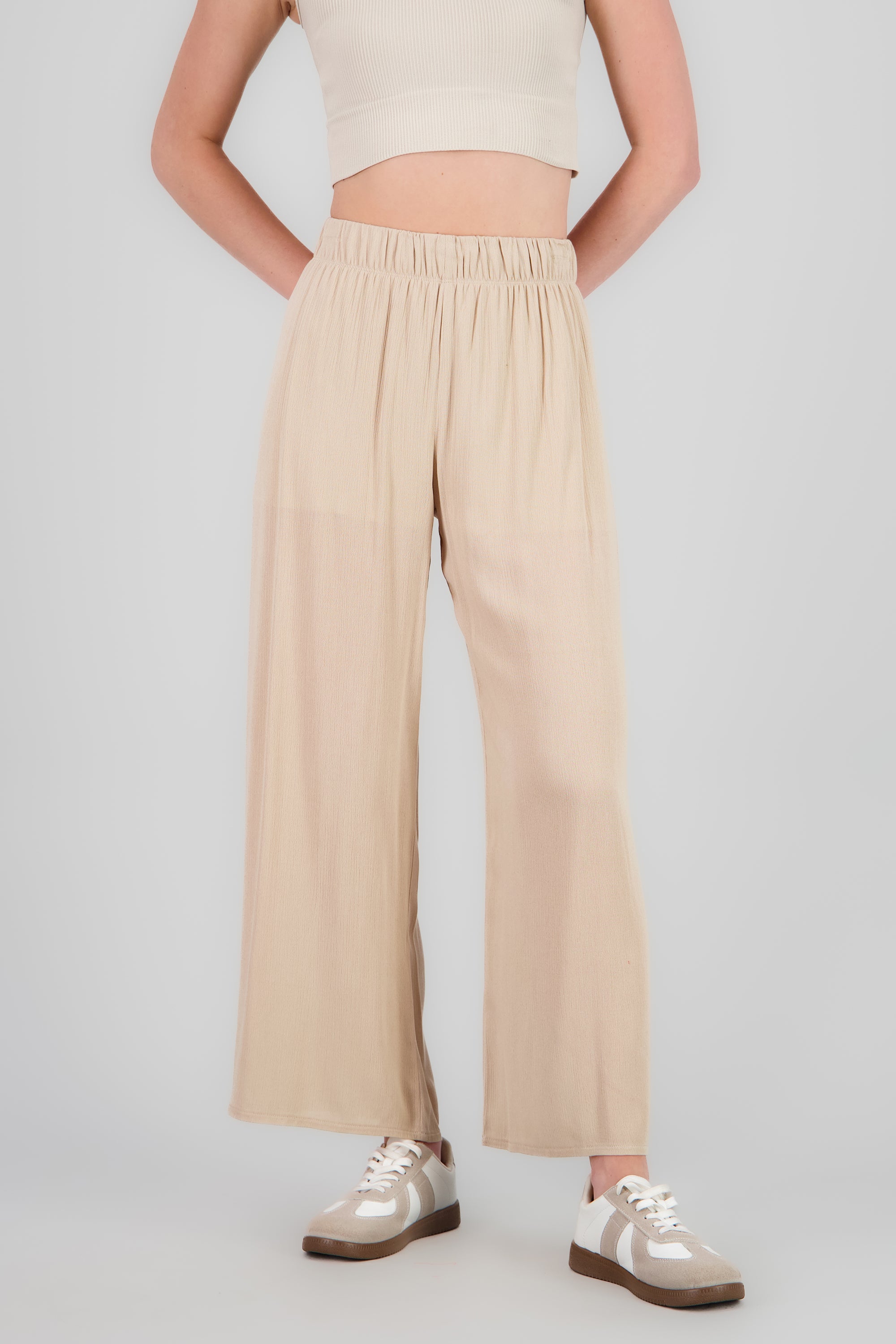 Pantalón Wide Leg Cintura Elástico ARENA