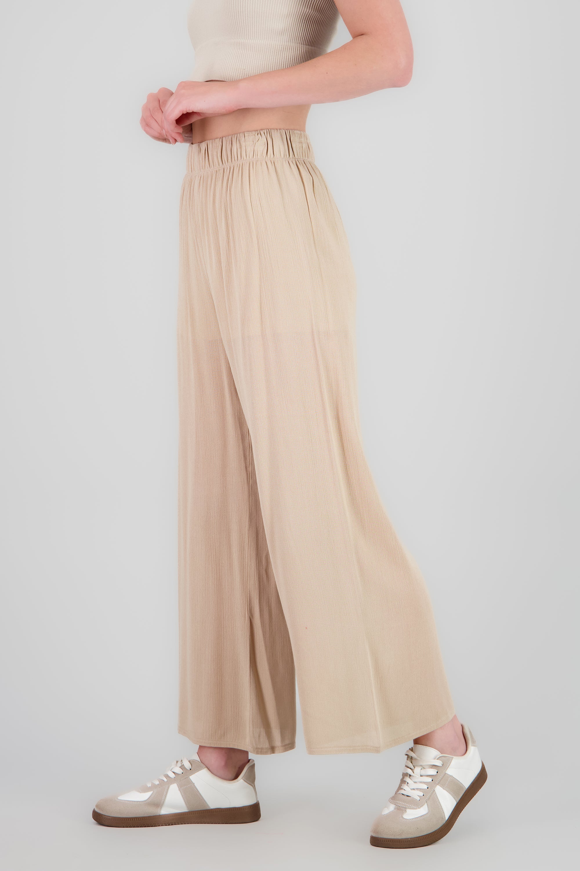 Pantalón Wide Leg Cintura Elástico ARENA