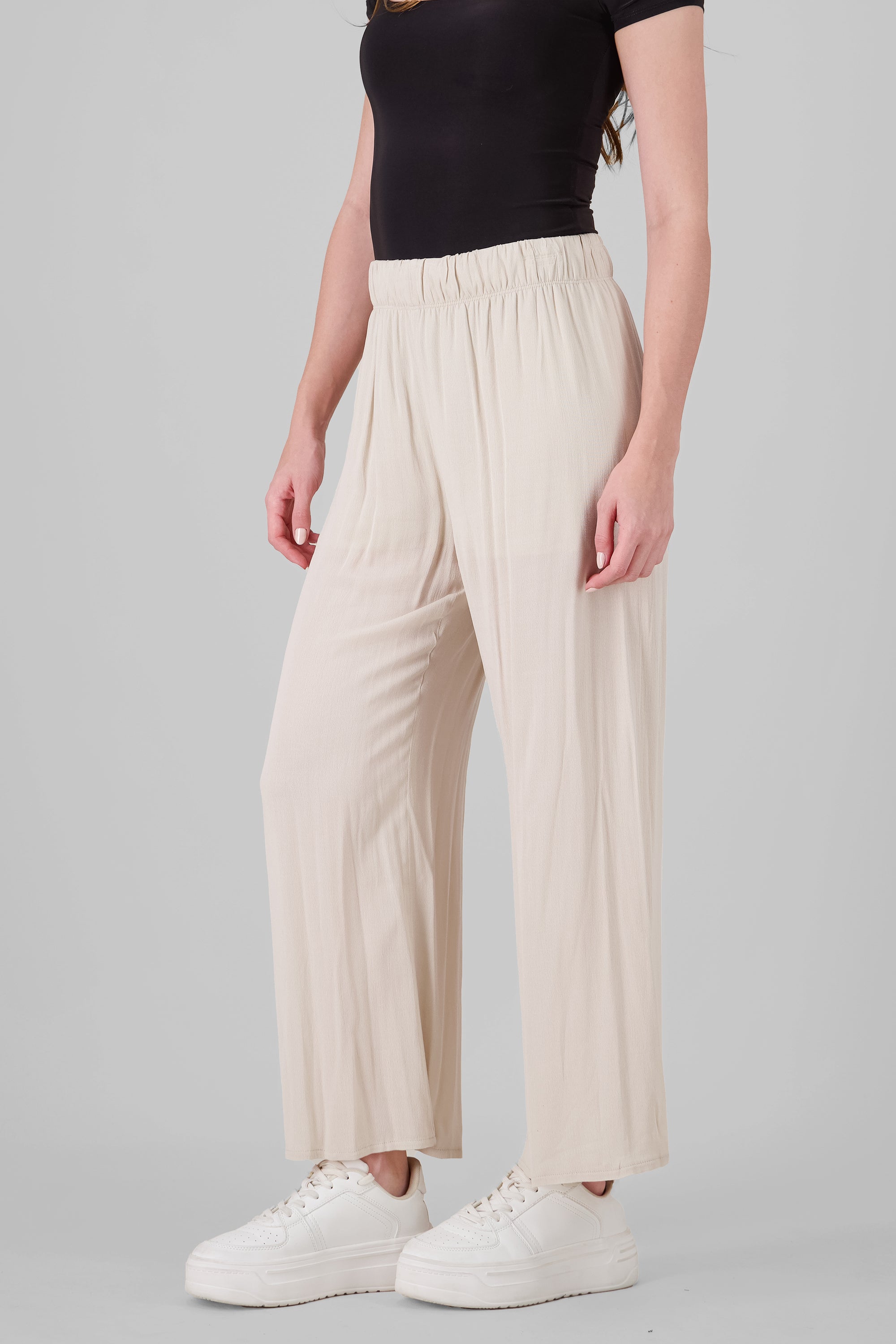 Pantalón Wide Leg Cintura Elástico ARENA