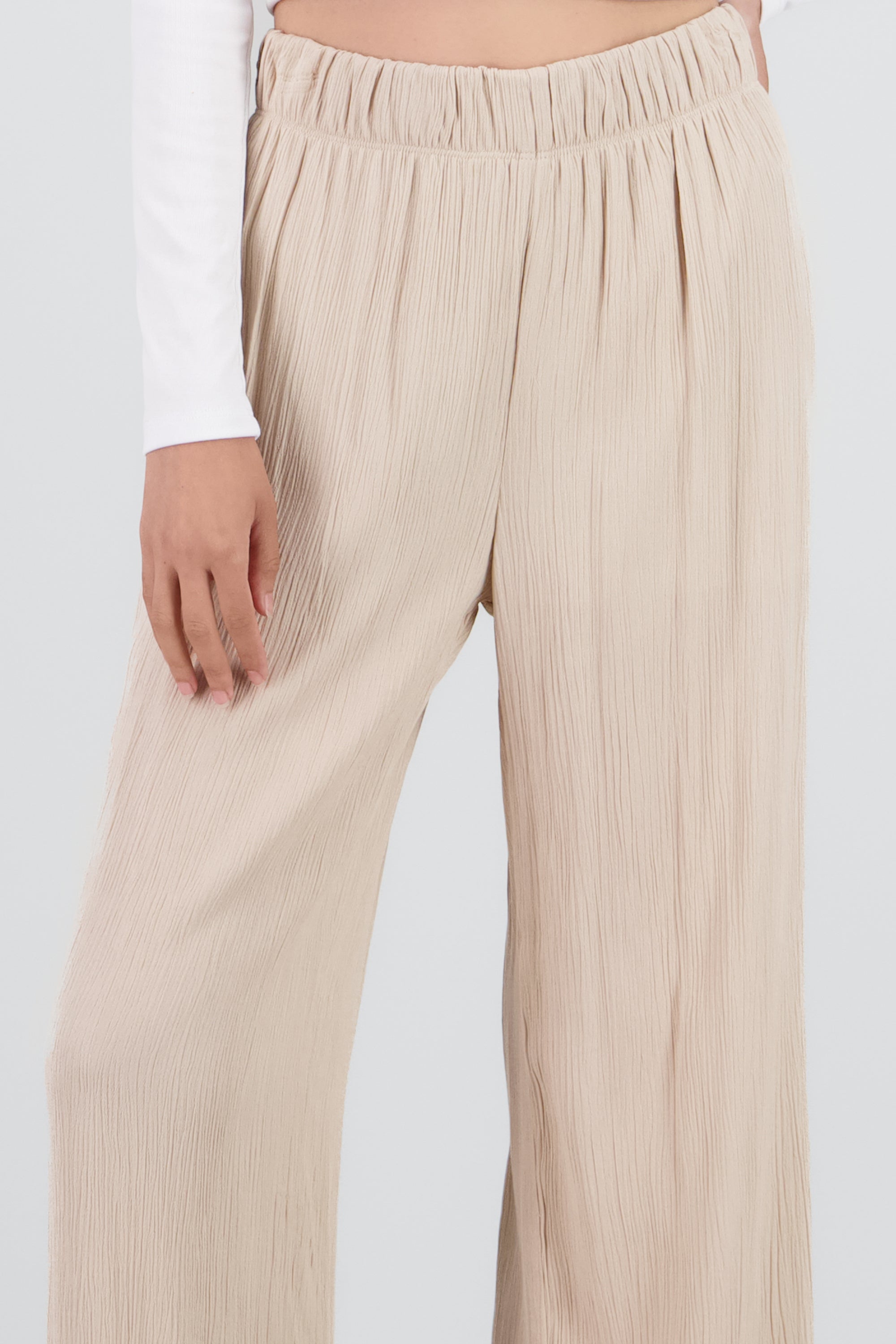 Pantalón Wide Leg Cintura Elástico ARENA