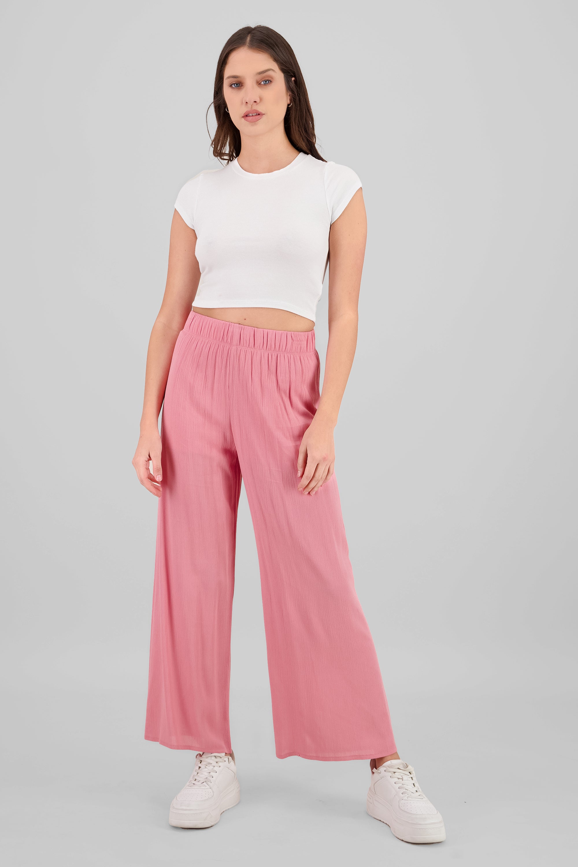 Pantalón Wide Leg Cintura Elástico MALVA