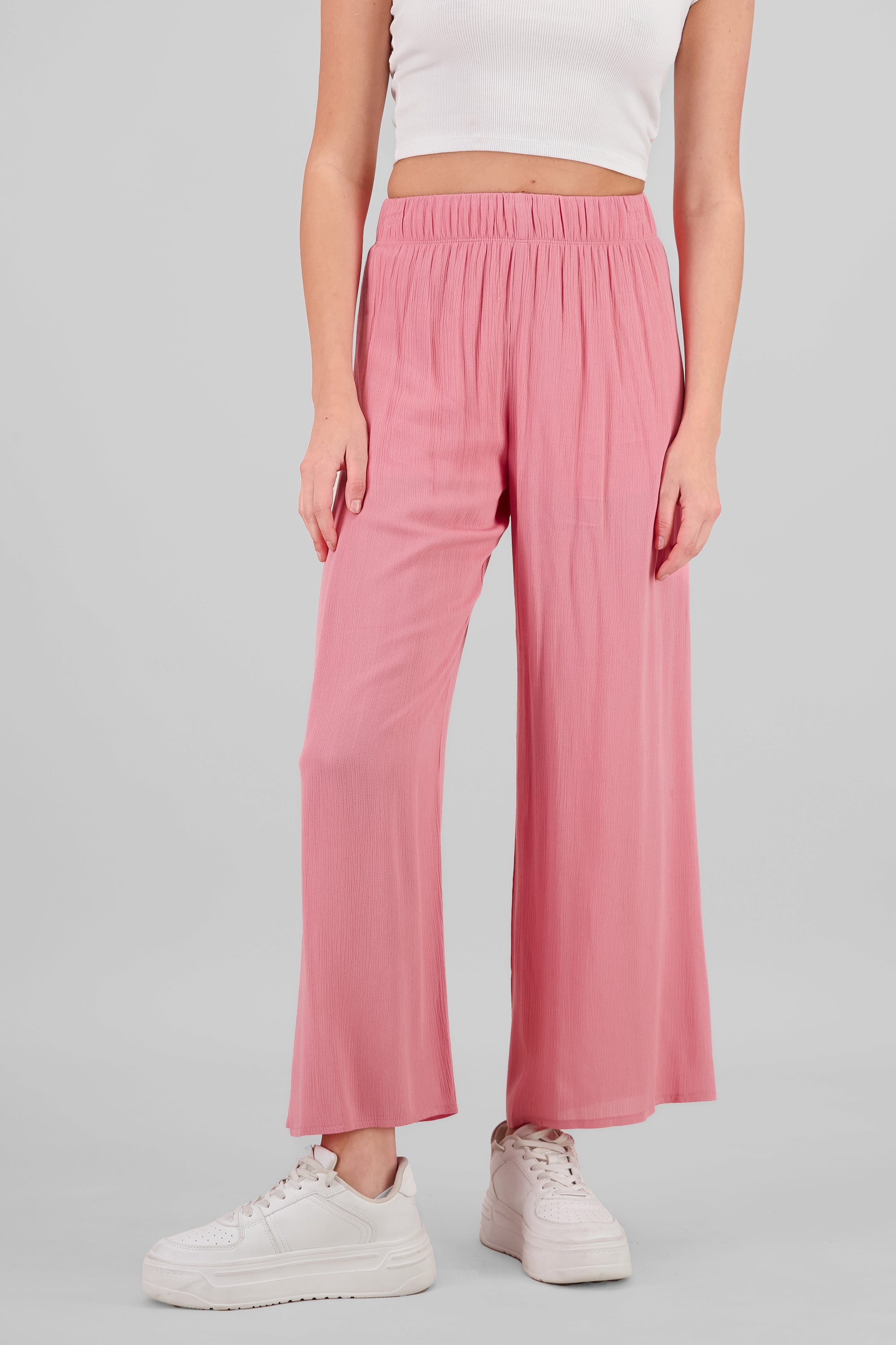 Pantalón Wide Leg Cintura Elástico MALVA