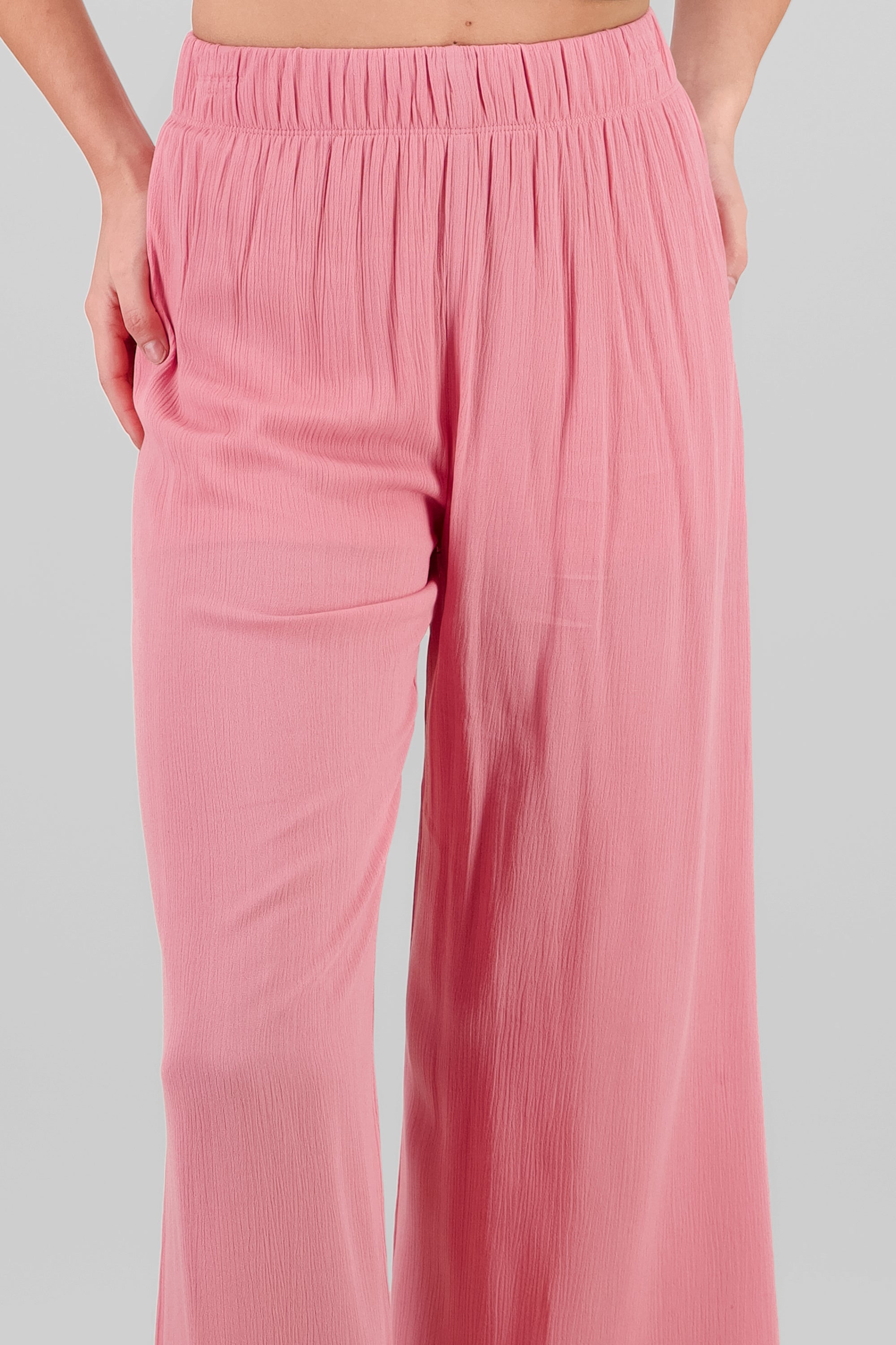 Pantalón Wide Leg Cintura Elástico MALVA