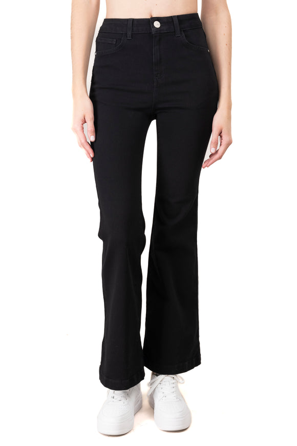 Jeans flared pump up