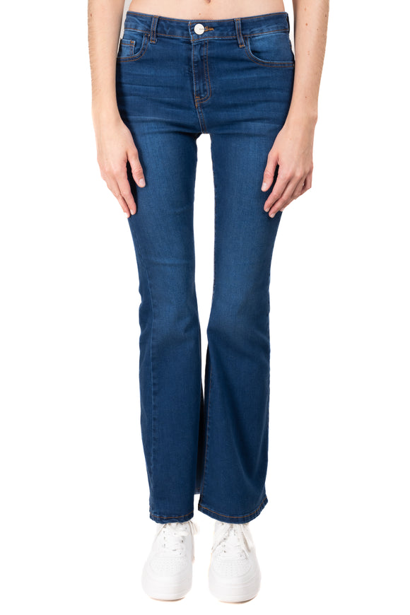 Jeans flared cintura baja
