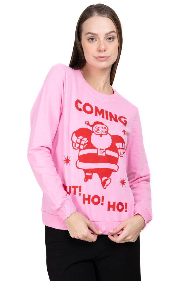 Sudadera estampado Santa Claus