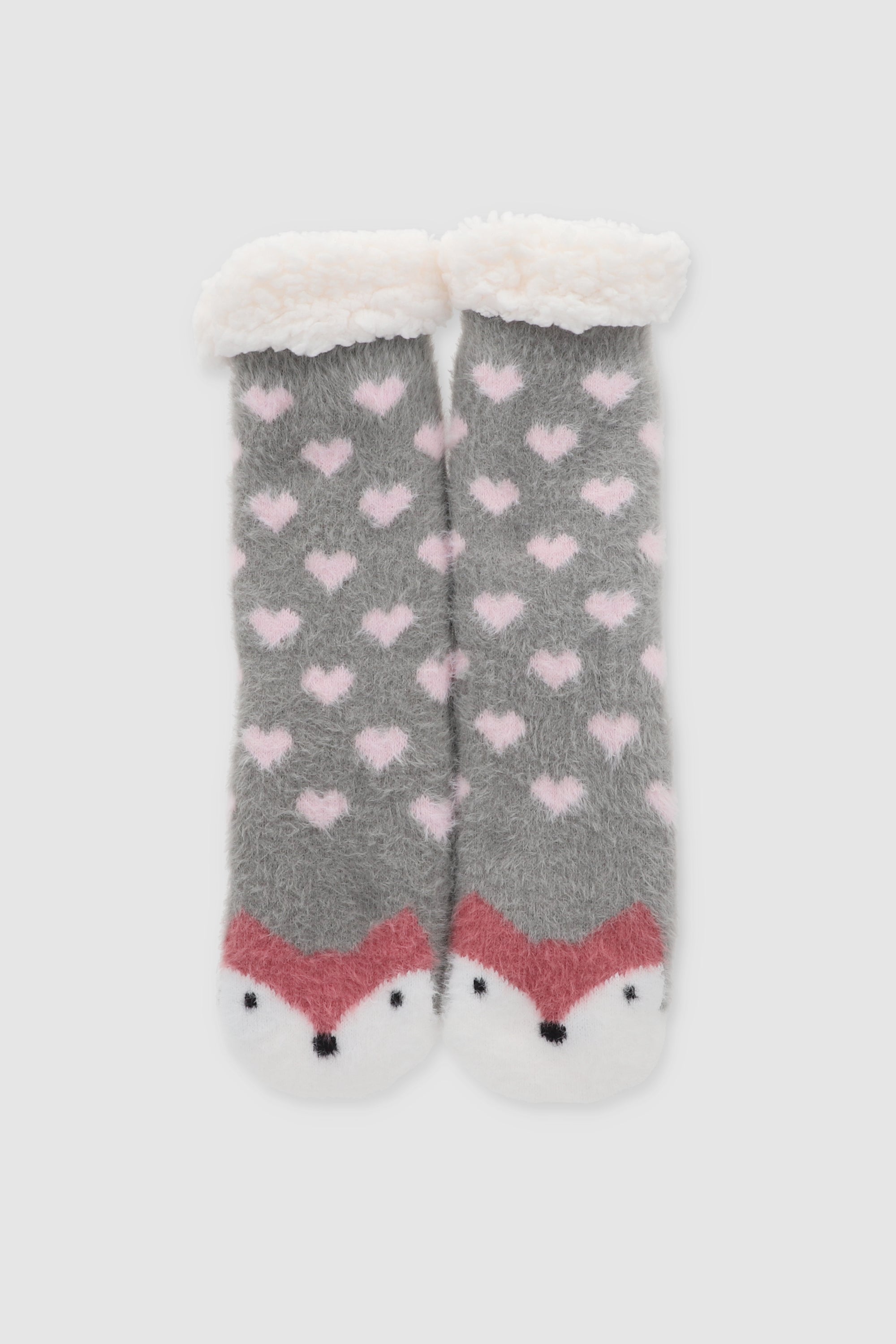 Calcetines de invierno  animalito GRIS