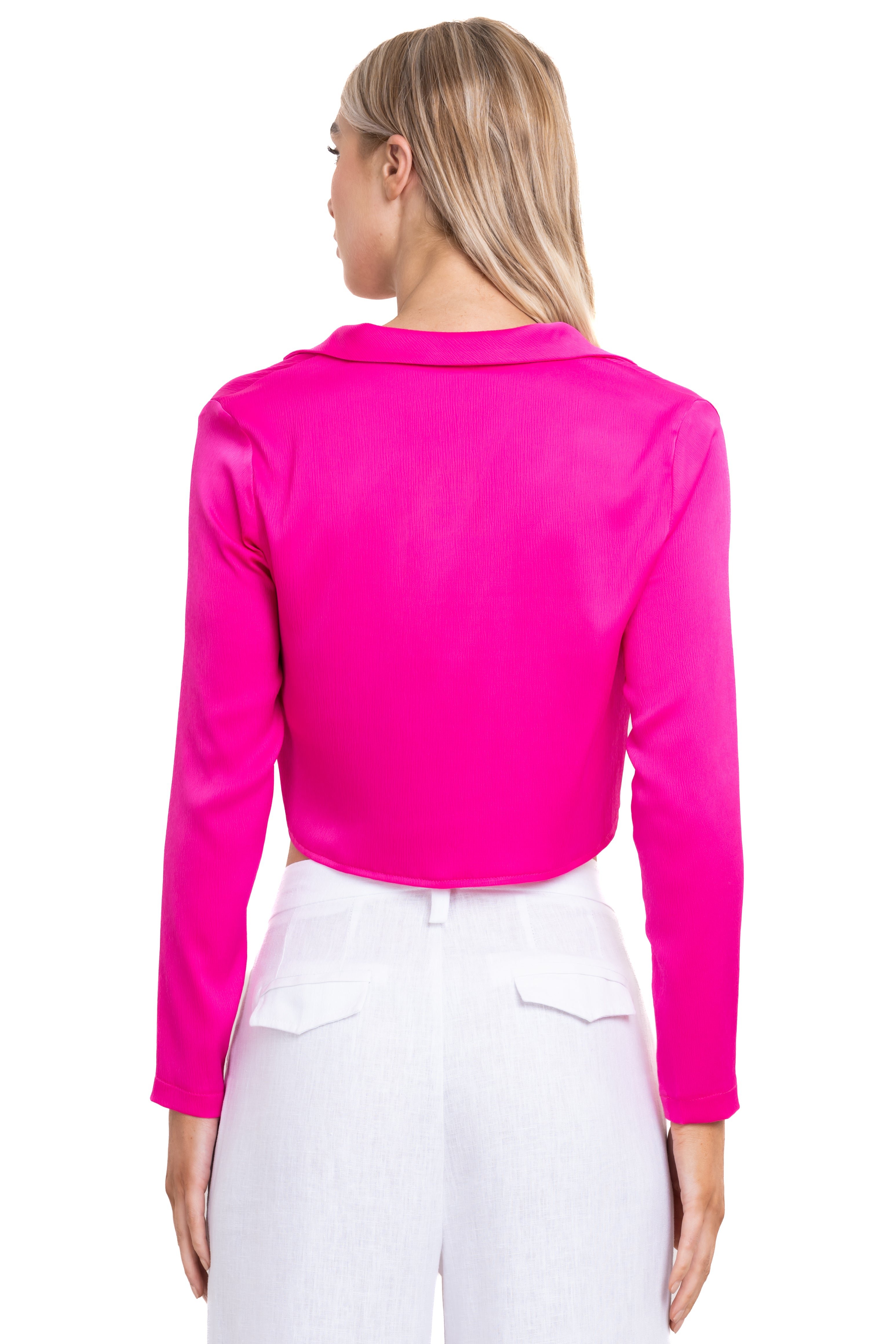 Camisa crop manga larga FIUSHA