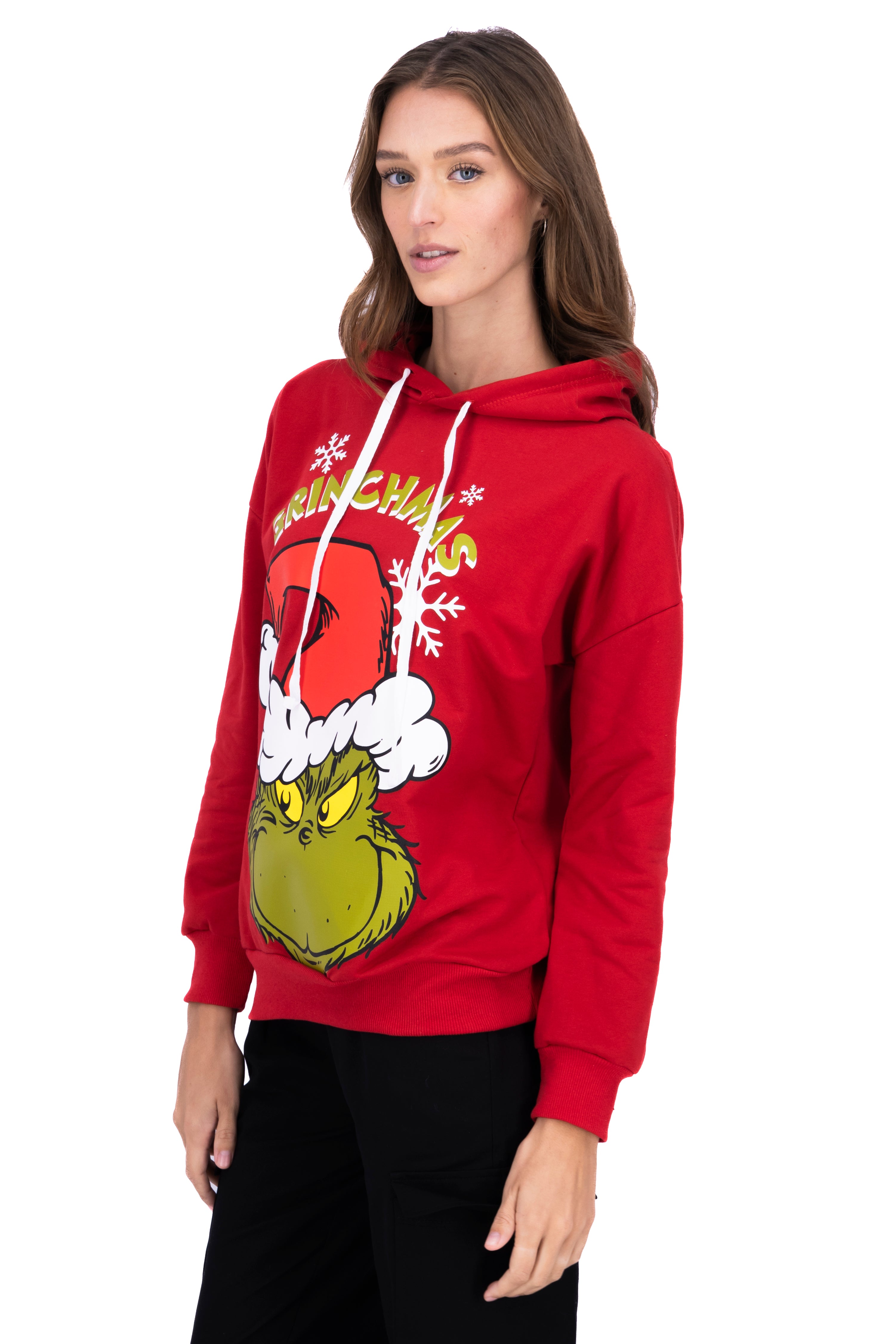 Sudadera gorro Grinch manga larga ROJO COMBO