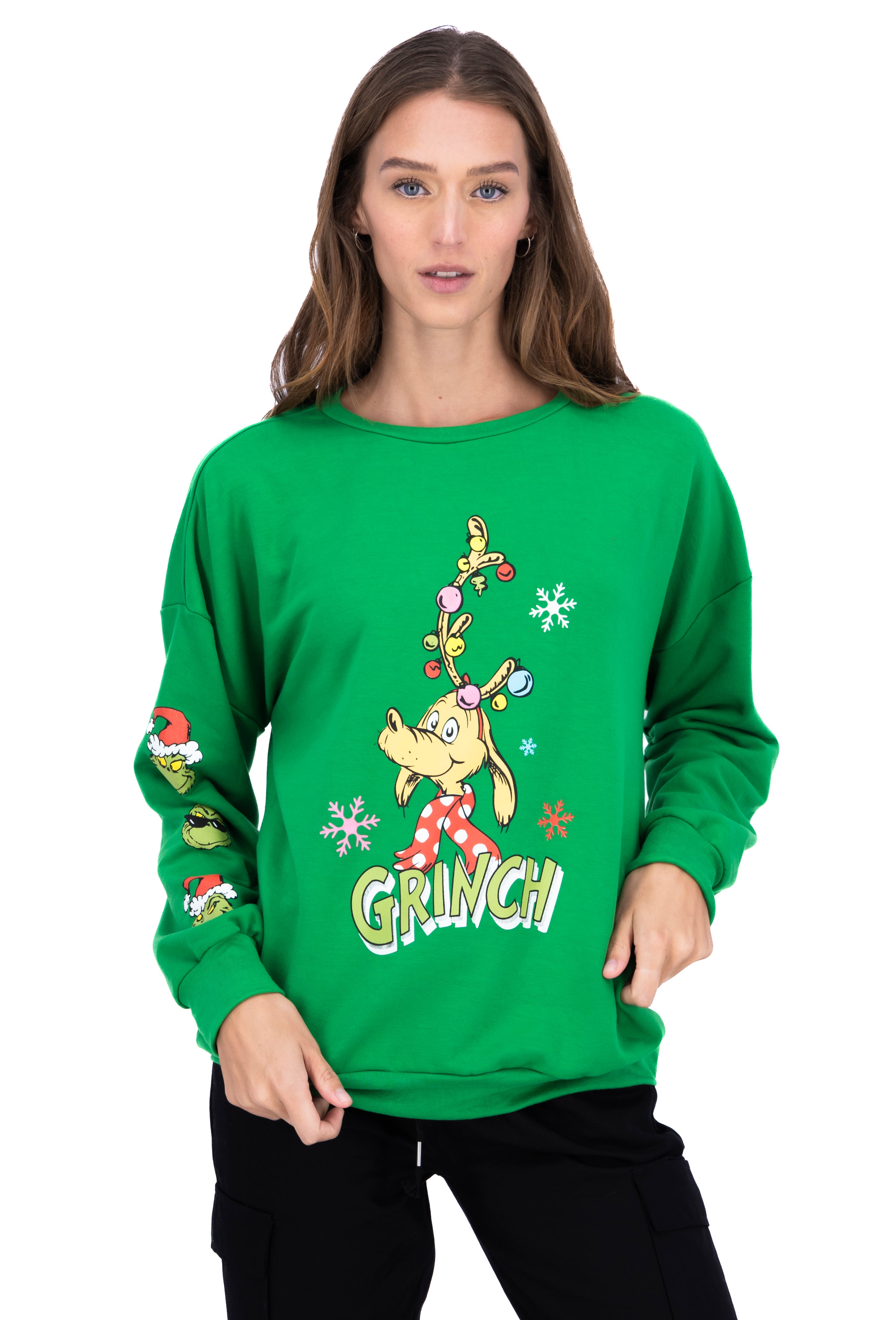 Sudadera grinch max manga larga VERDE COMBO