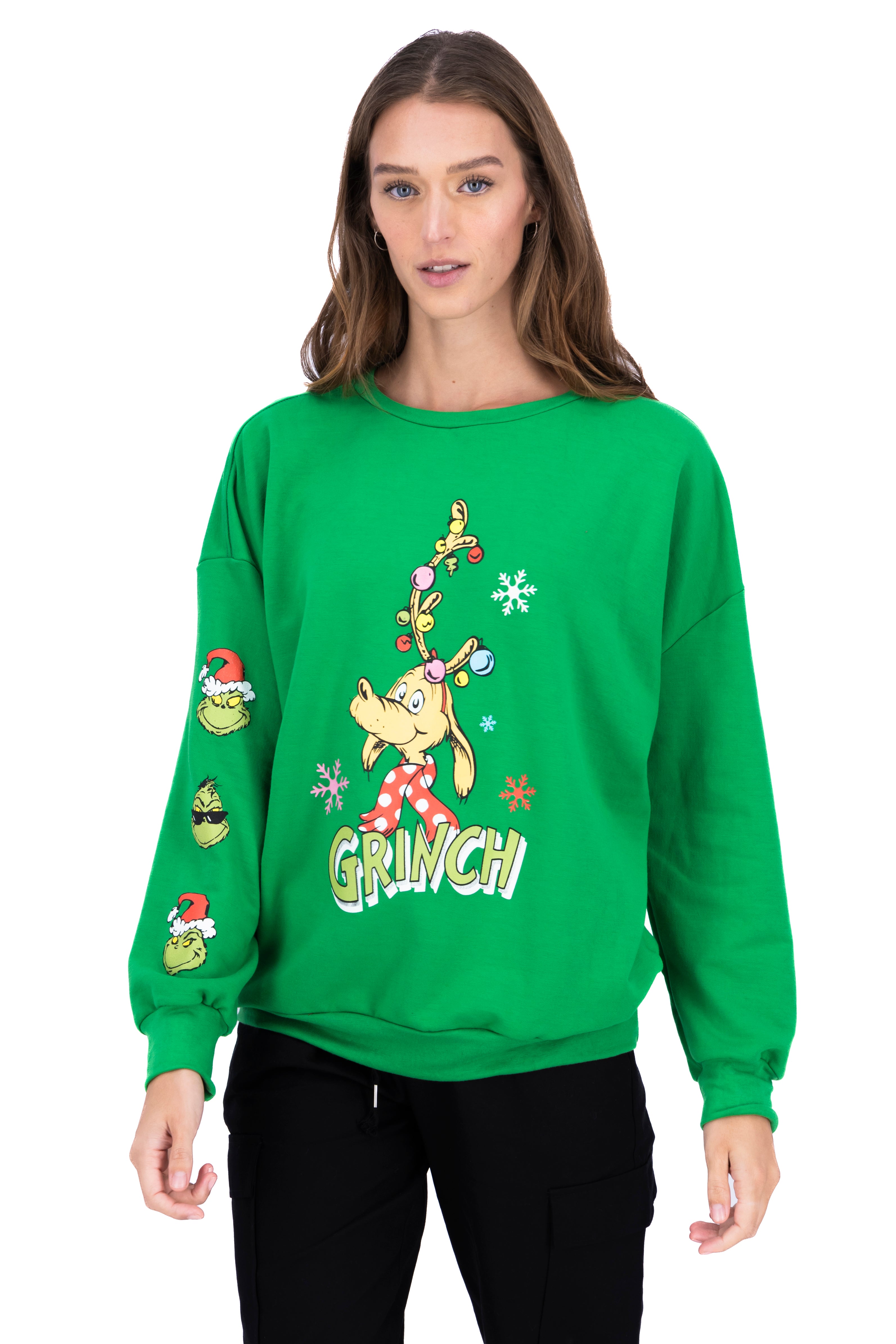 Sudadera grinch max manga larga VERDE COMBO