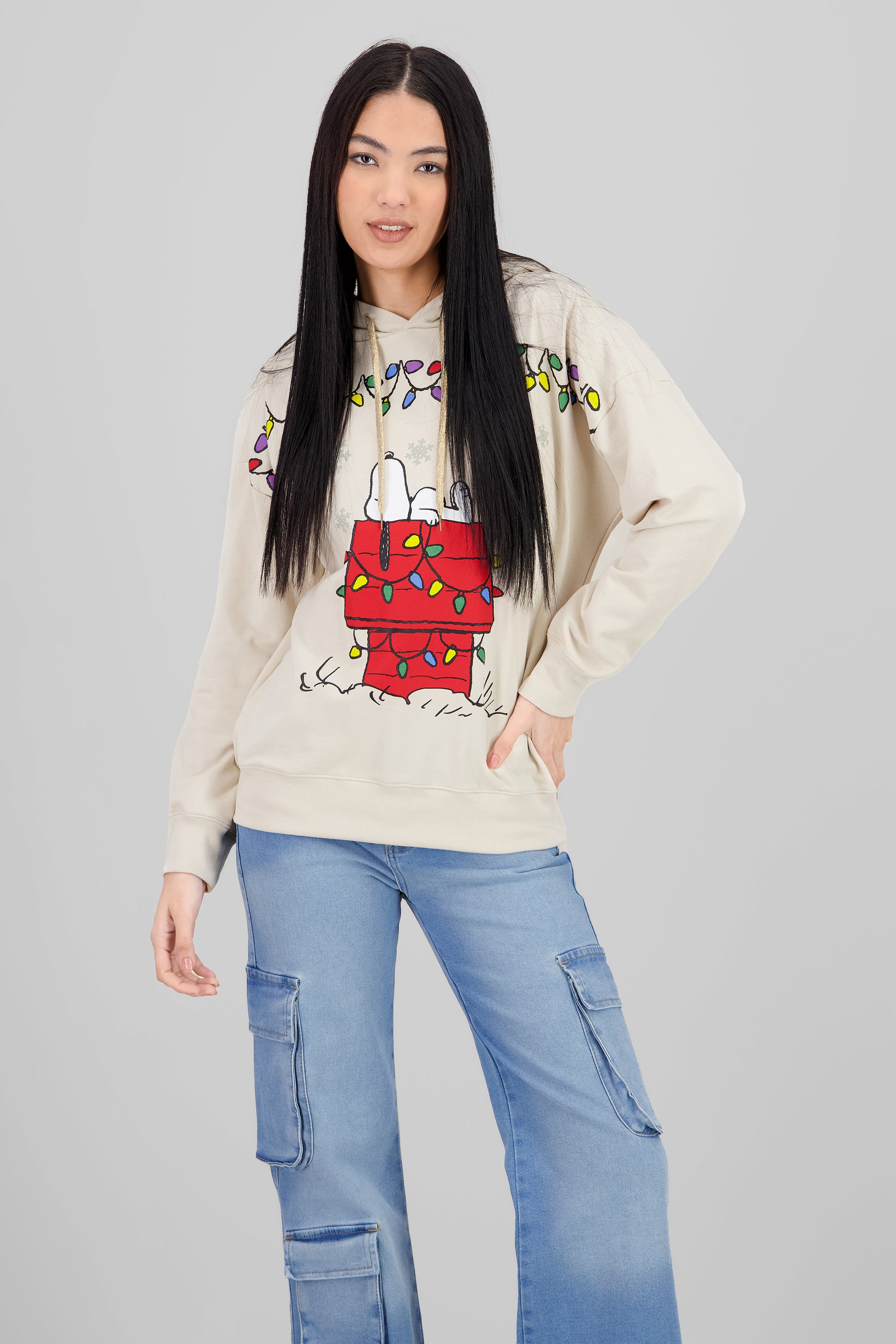 Sudadera snoopy casa HUESO COMBO