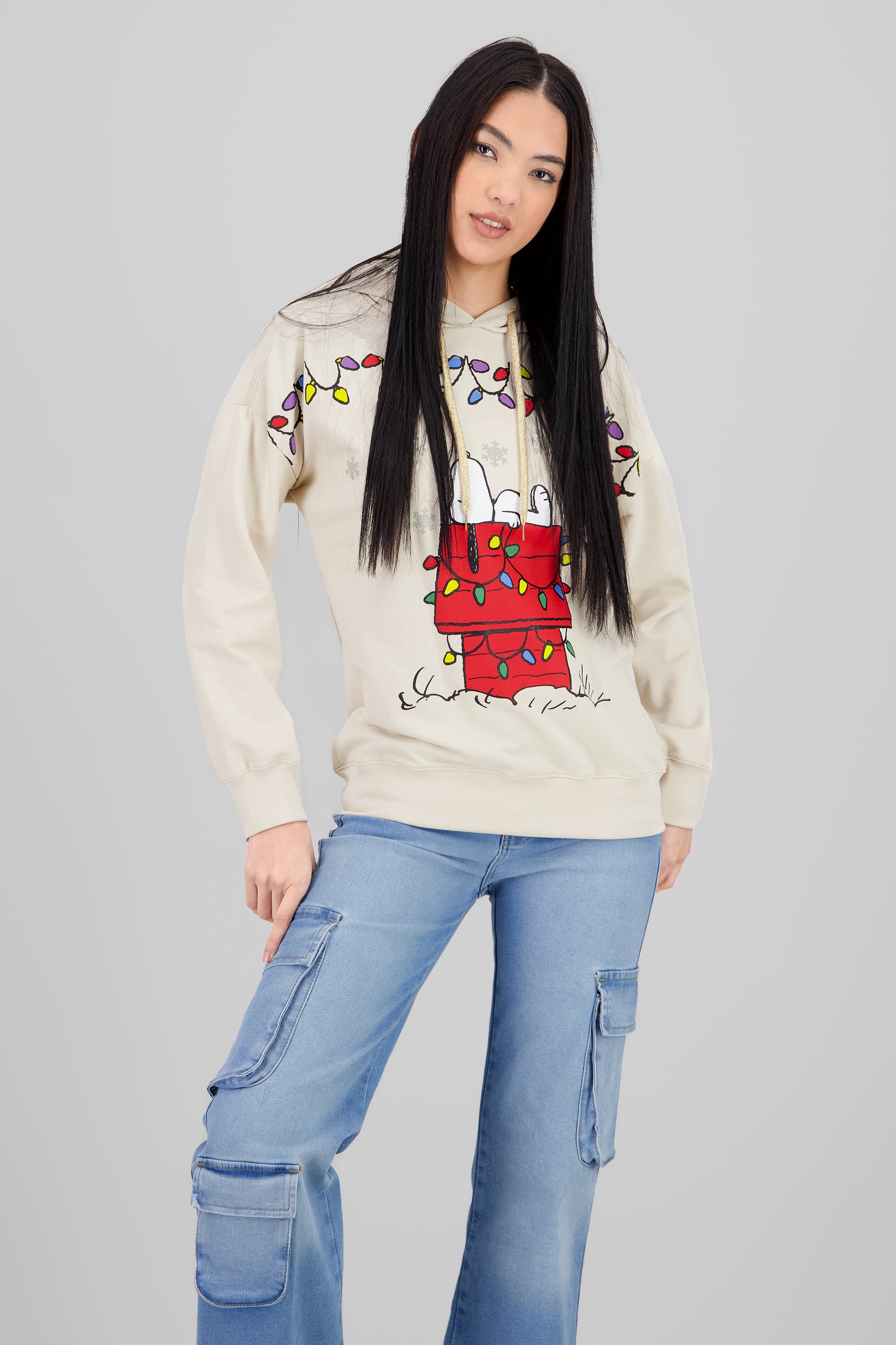 Sudadera snoopy casa HUESO COMBO