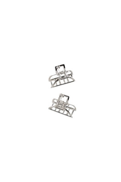 2 Mini pinzas metálicas PLATA