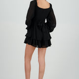 Romper mini manga larga mesh