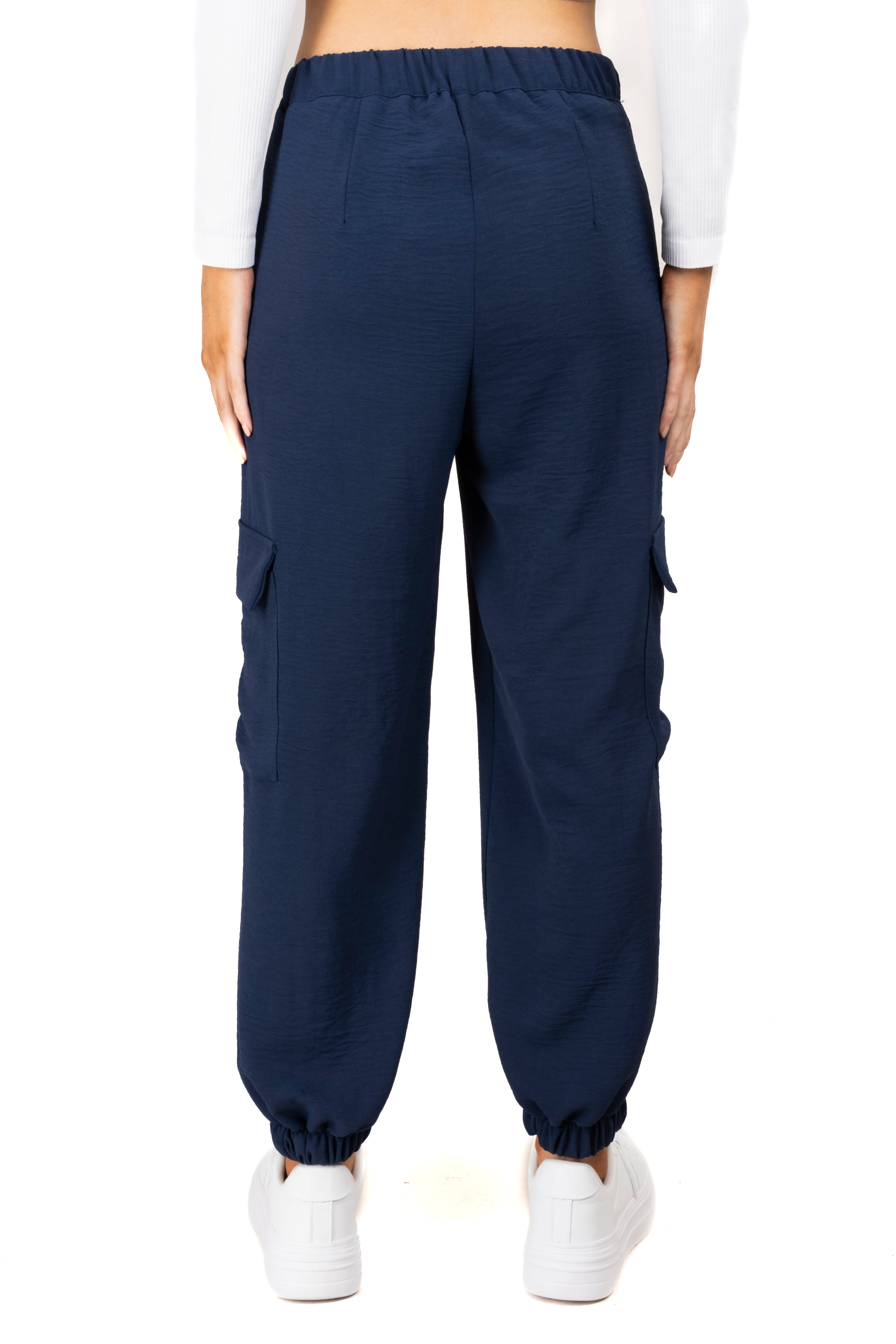 Pantalón jogger bolsillos maxi MARINO