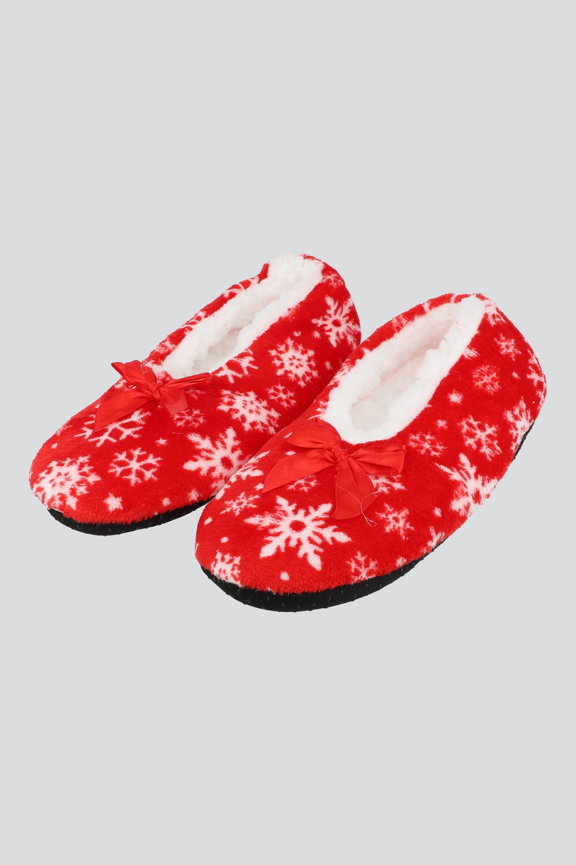 Calcetines de invierno peluche navideñas ROJO