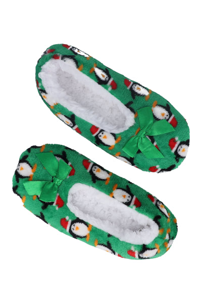 Pantucalcetas peluche navideñas VERDE