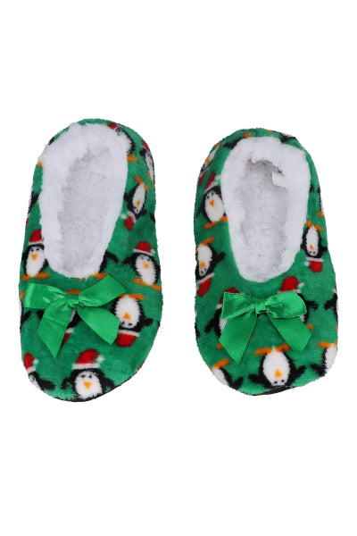 Pantucalcetas peluche navideñas VERDE