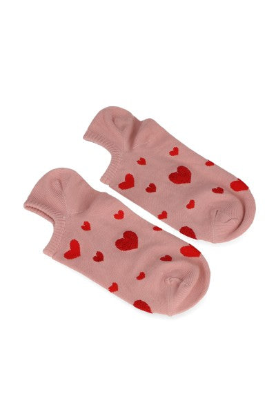 Tin corazones brillos PALO DE ROSA