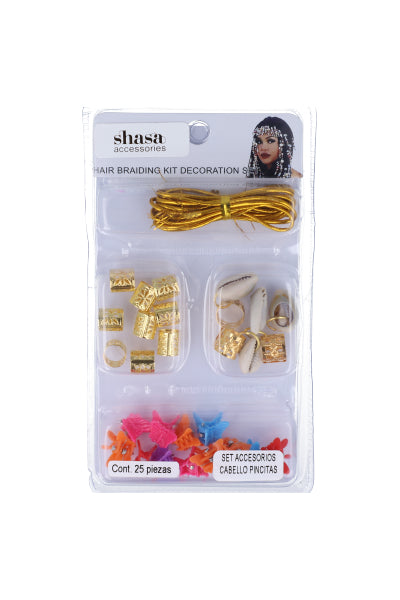 Set 25 piezas accesorios cabello MULTICOLOR