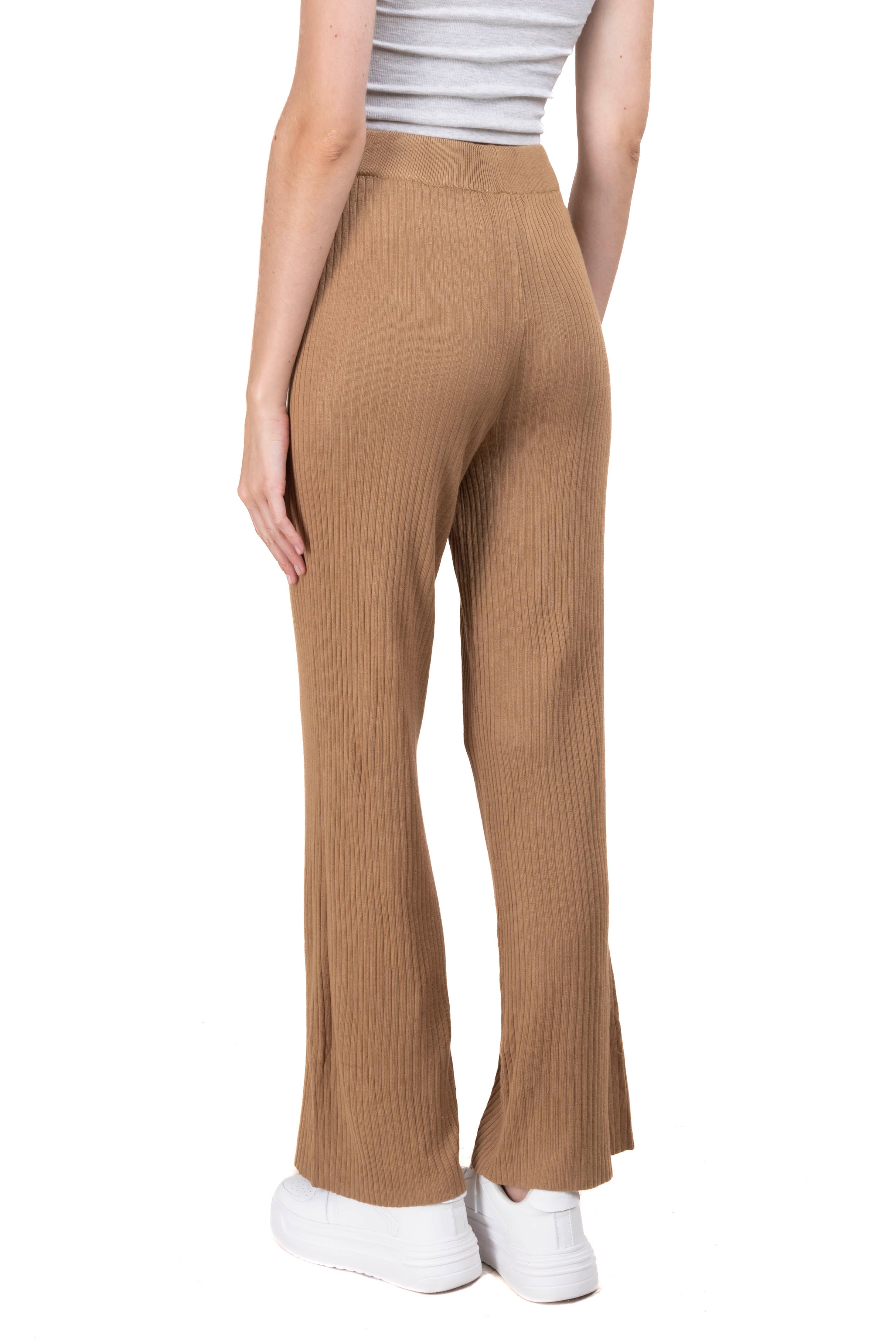 Pantalon tejido amplio CAFE