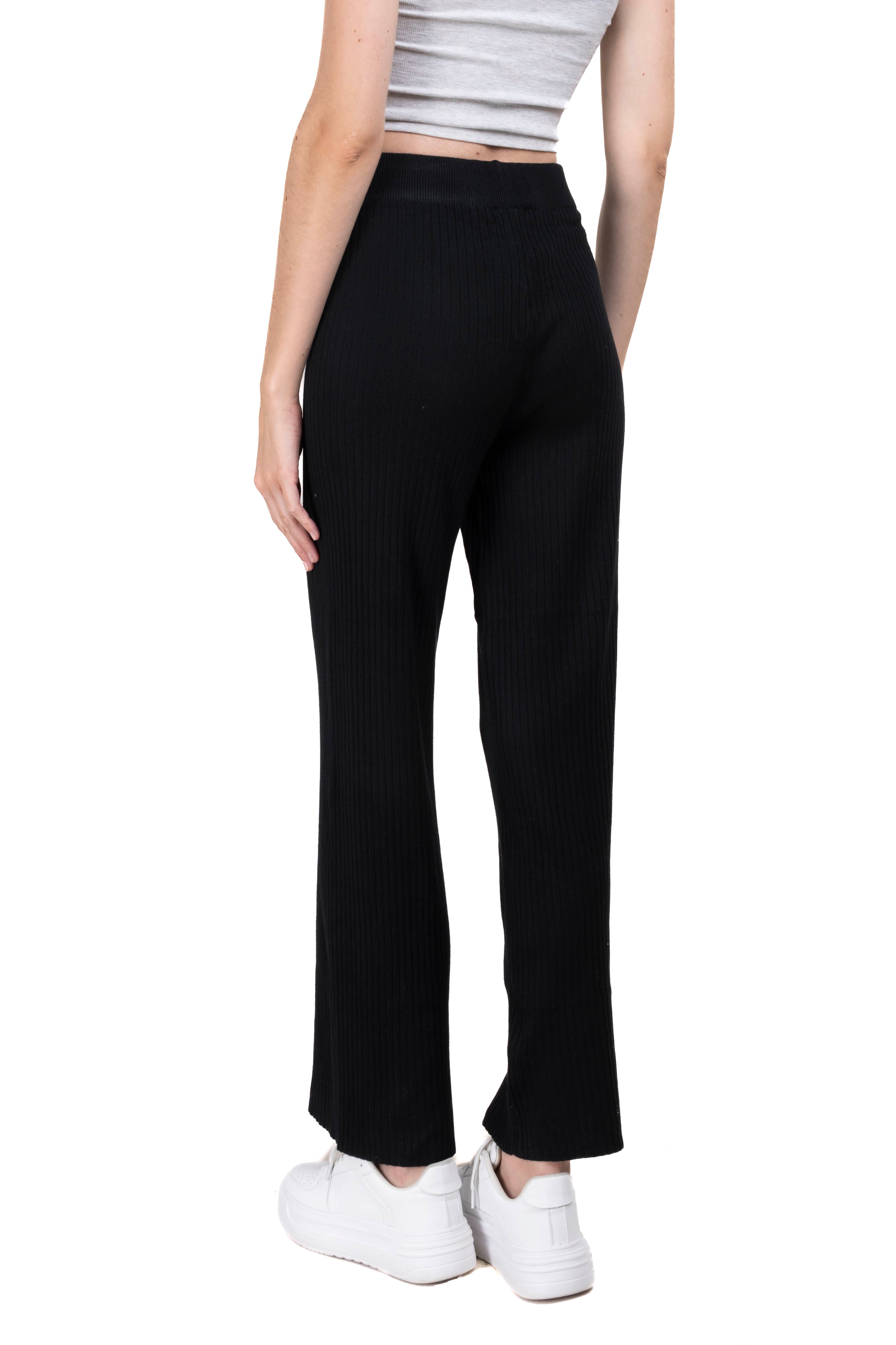 Pantalon tejido amplio NEGRO