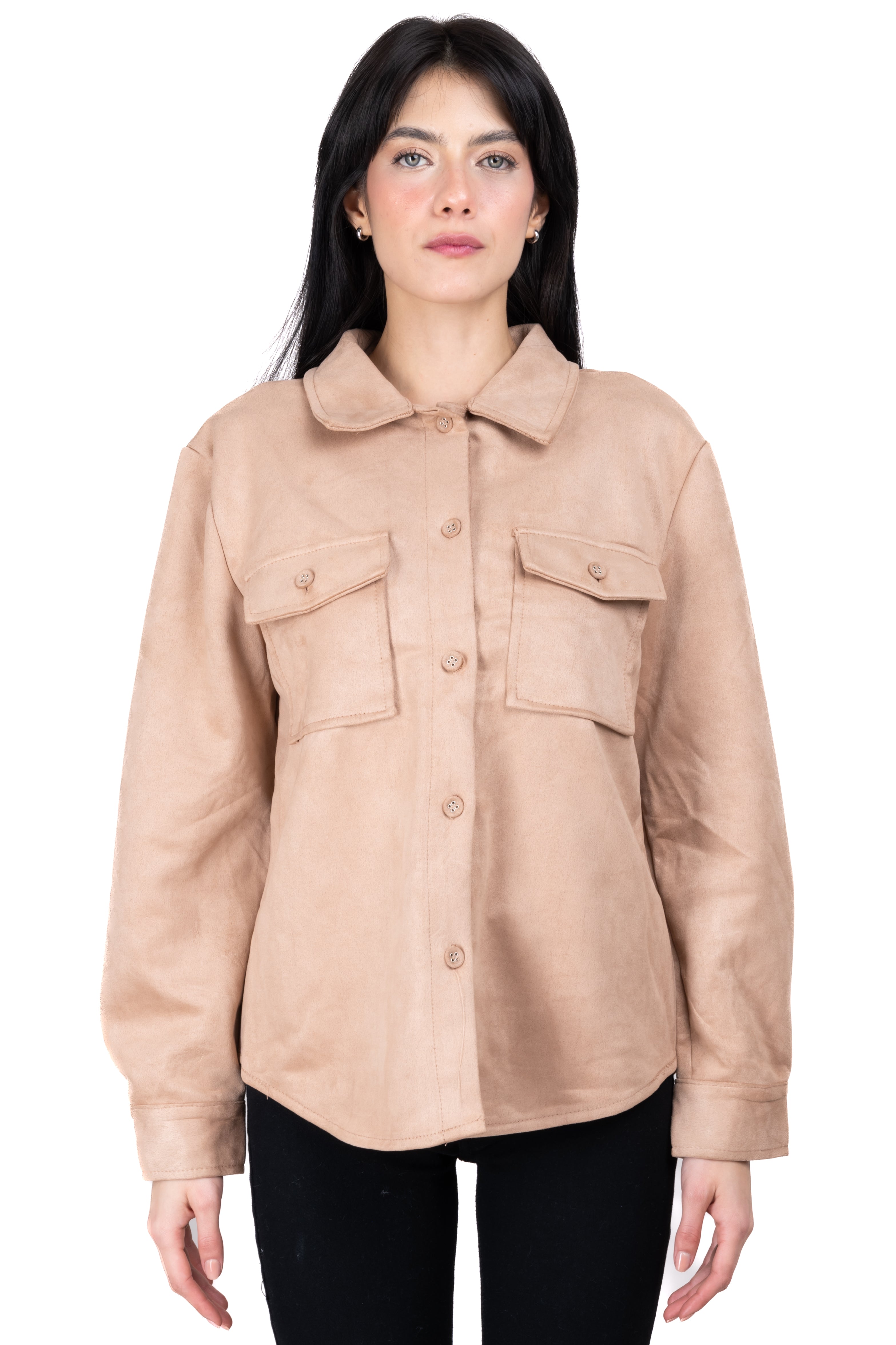 Sobrecamisa detalle brillos BEIGE