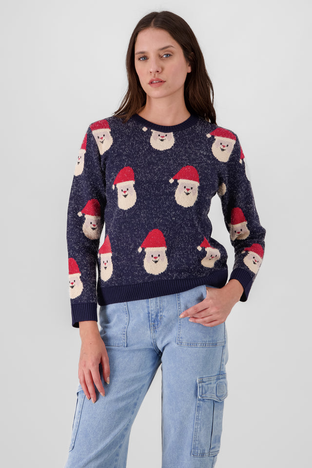 Suéter navideño diseño Santa Claus